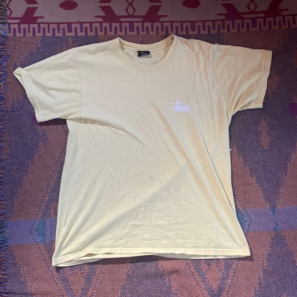 Yellow stussy tee